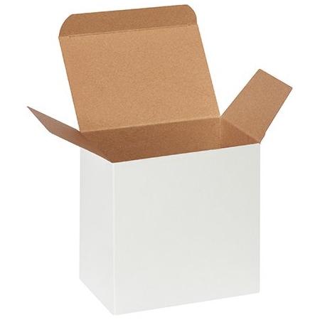 Bsc Preferred 6 x 4 x 6'' White Reverse Tuck Folding Cartons, 200PK RTD8W